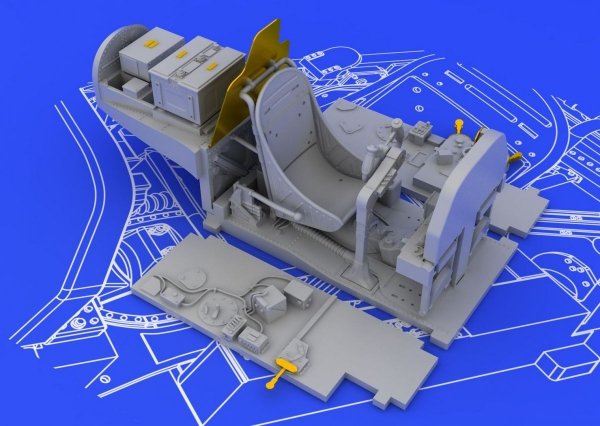 Eduard 648259 P-38J cockpit ACADEMY 1/48