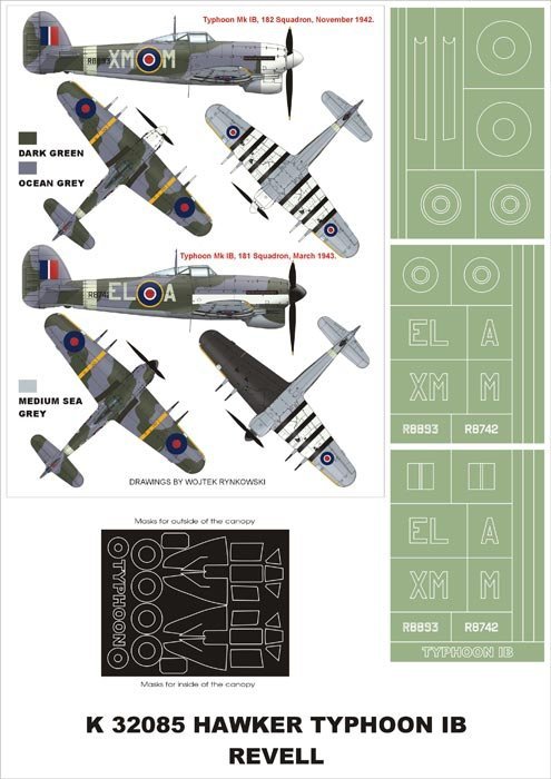 Montex K32085 Hawker Typhoon IB 1/32