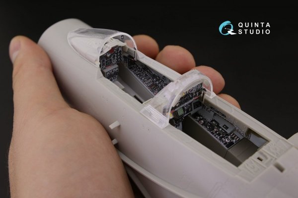 Quinta Studio QD32035 F-4C 3D-Printed &amp; coloured Interior on decal paper (for Tamiya kit) 1/32