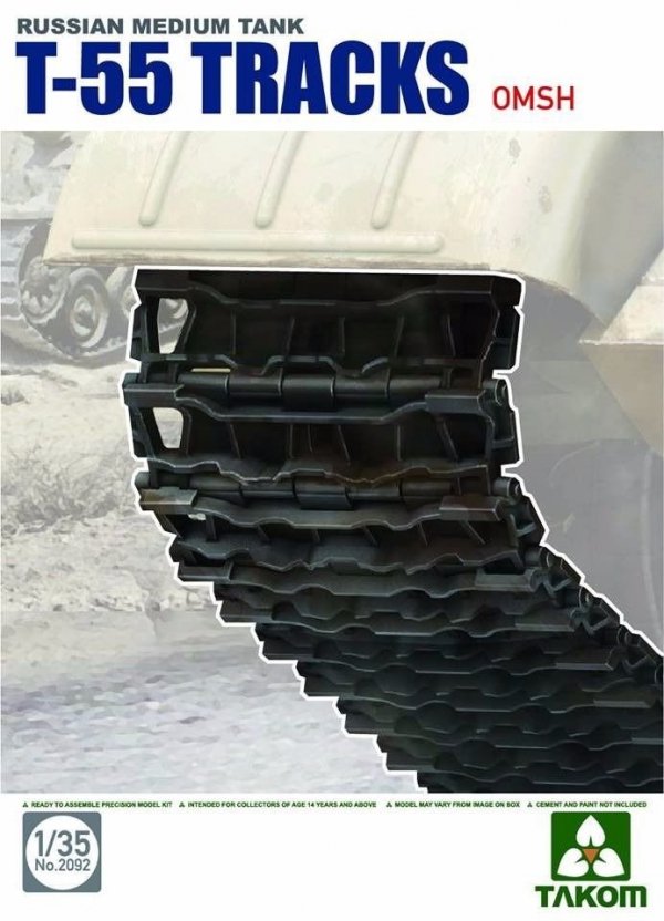 Takom 2092 Russian Medium Tank T-55 Tracks OMSH 1/35