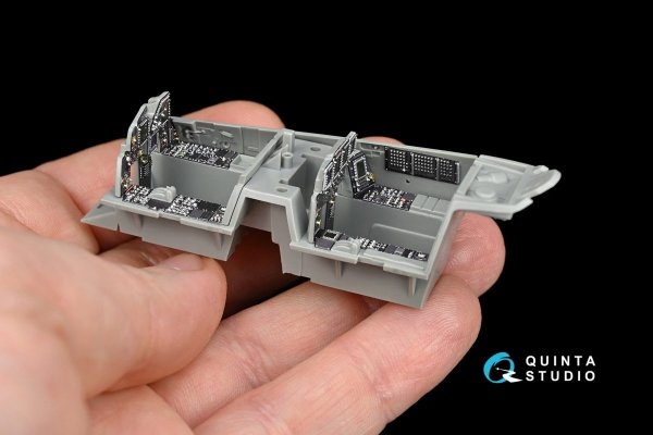 Quinta Studio QD48112 F-15I 3D-Printed &amp; coloured Interior on decal paper (for GWH kit) 1/48