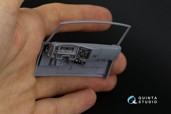 Quinta Studio QD35053 KAMAZ 65115 Dump truck 3D-Printed &amp; coloured Interior on decal paper ( Zvezda ) 1/35