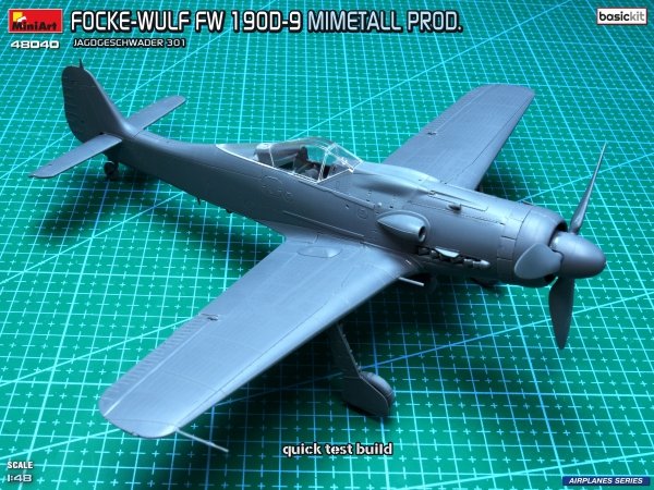 MiniArt 48040 FOCKE-WULF FW 190D-9. MIMETALL PROD. JAGDGESCHWADER 301. BASIC KIT 1/48