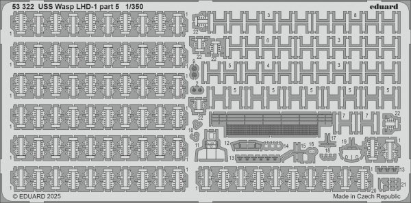 Eduard 53322 USS Wasp LHD-1 part 5 TRUMPETER 1/350