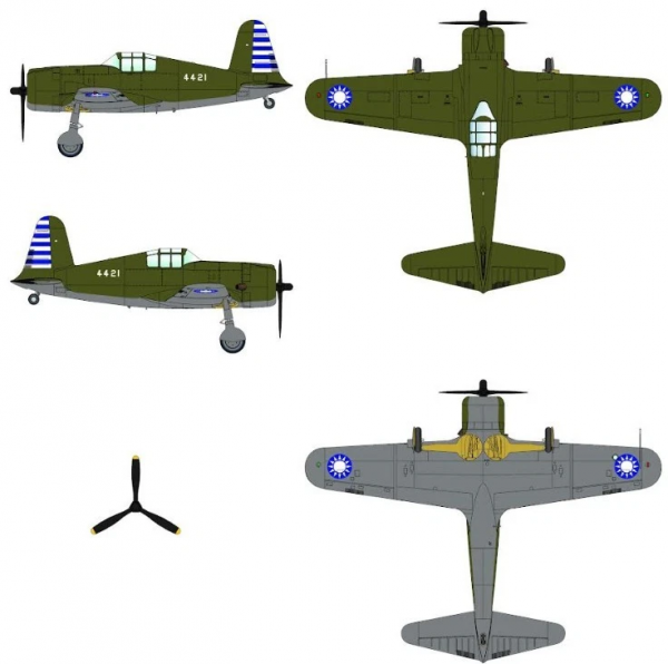 Dora Wings 72040 Vultee P-66 Vanguard 1/72