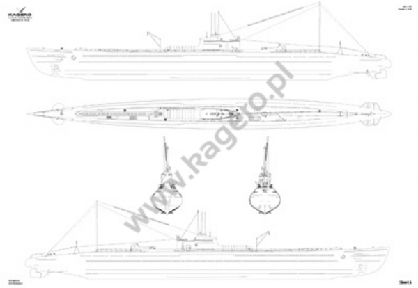 Kagero 16073 Imperial Japanese Navy Type B-1 Submarine EN