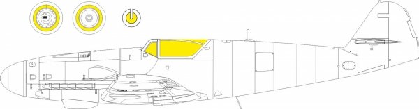 Eduard BIG33169 Bf 109K-4 for KOTARE (general set, seatbelts STEEL, masks) 1/32