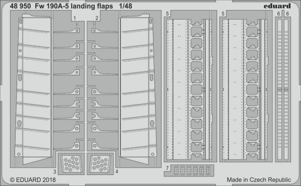 Eduard 48950 Fw 190A-5 landing flaps EDUARD 1/48