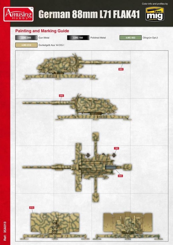 Amusing Hobby 35A024 8,8cm L/71 Flak41 (1:35)