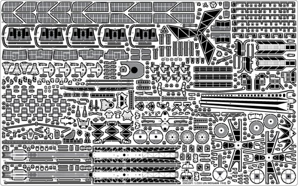 Pontos 37035F1 IJN Heavy Cruiser Mogami 1942 Detail Up Set 1/350