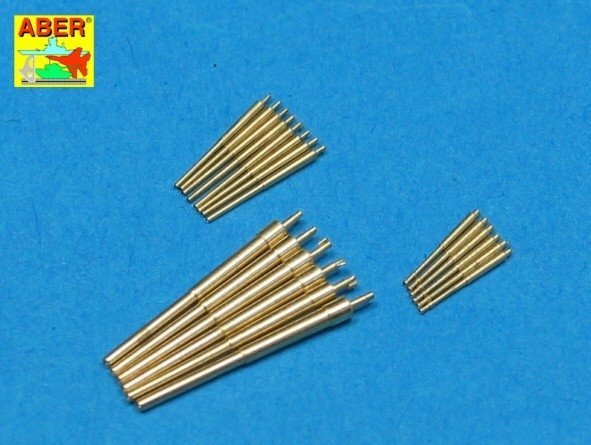 Aber 1:700L-32 Set of Barrels for Admiral Graf Spee class battleships 280mm x 6; 150mm x 8; 105mm x 6 1/700