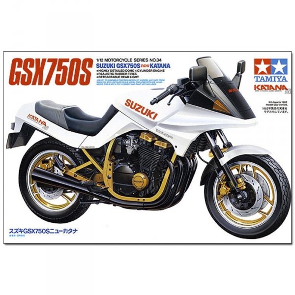 Tamiya 14034 Suzuki GSX750S new KATANA 1/12