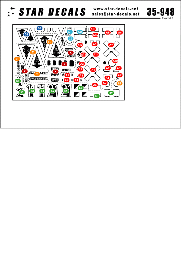 Star Decals 35-948 Modern African Wars 3 1/35