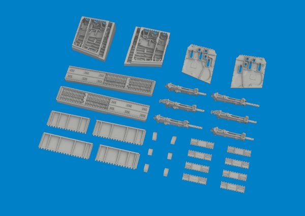 Eduard 6481131 P-40N gun bays (6 guns) PRINT EDUARD 1/48