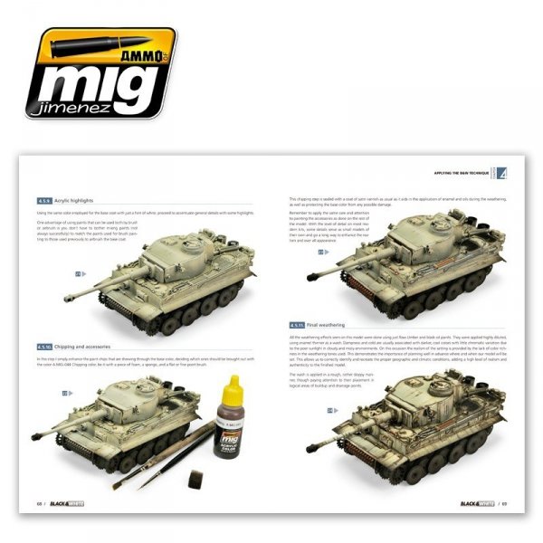 AMMO of Mig Jimenez 6016 BLACK &amp; WHITE TECHNIQUE (English)