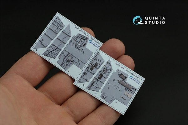 Quinta Studio QD32131 F/A-18D Early 3D-Printed &amp; coloured Interior on decal paper (Academy) 1/32