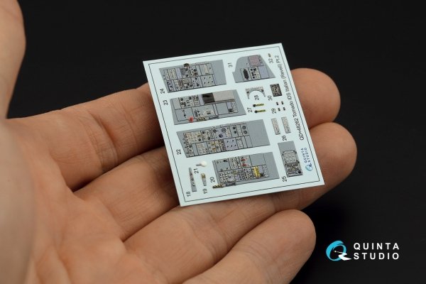 Quinta Studio QDS+48262 Tornado IDS Italian 3D-Printed coloured Interior on decal paper (Revell) (small version) (with 3D-printed resin parts) 1/48