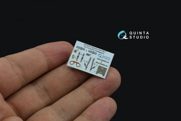 Quinta Studio QD72092 F-4J/S 3D-Printed &amp; coloured Interior on decal paper (Hasegawa) 1/72
