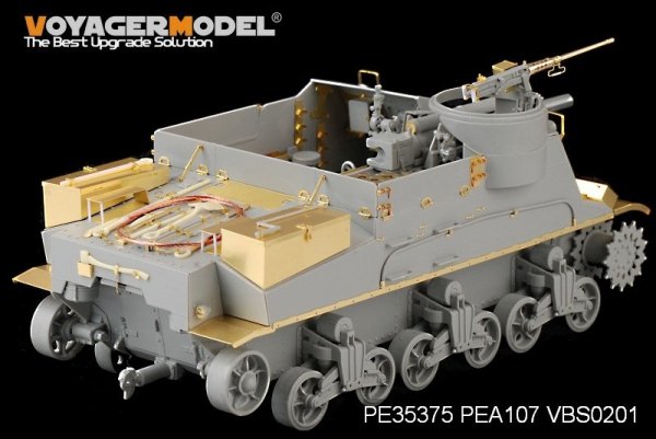 Voyager Model PE35375 WWII U.S. M7 Priest Mid Production w/Ammunition case/telephone set for DRAGON 6637 1/35