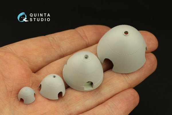 Quinta Studio QRV-045 Radial riveting rows (rivet size 0.2 mm, gap 0.8 mm, suits 1/35-32), Black color 1/32 - 1/35