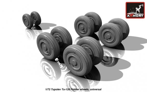 Armory Models AW72041 Tupolev Tu-128 Fiddler wheels 1/72