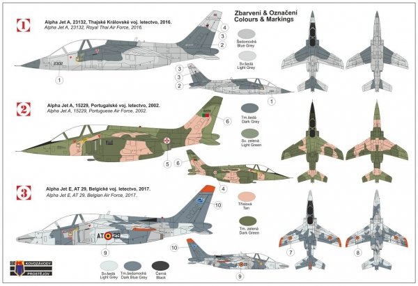 Kovozavody Prostejov KPM0268 Alpha Jet A/E „International“ 1/72