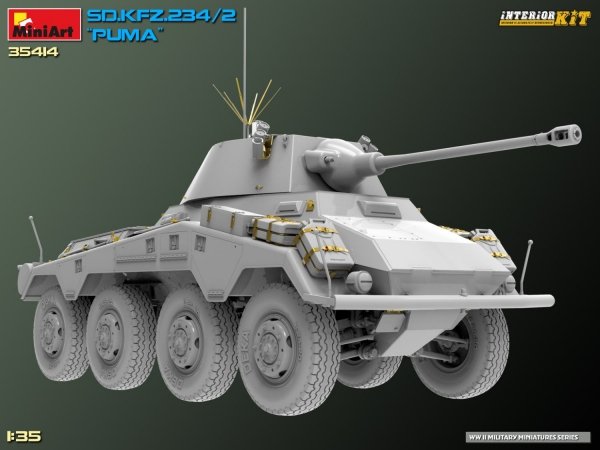 MiniArt 35414 Sd.Kfz. 234/2 PUMA. INTERIOR KIT 1/35