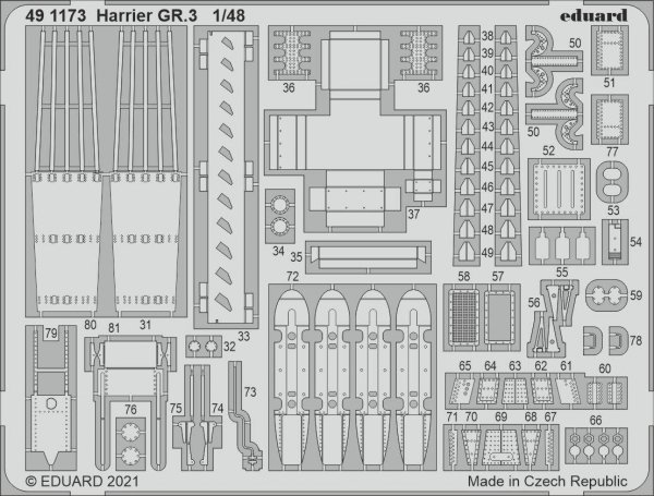 Eduard 491173 Harrier GR.3 KINETIC 1/48