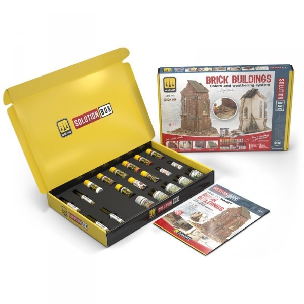 AMMO of Mig Jimenez 7710 SOLUTION BOX 09 - Brick Buildings