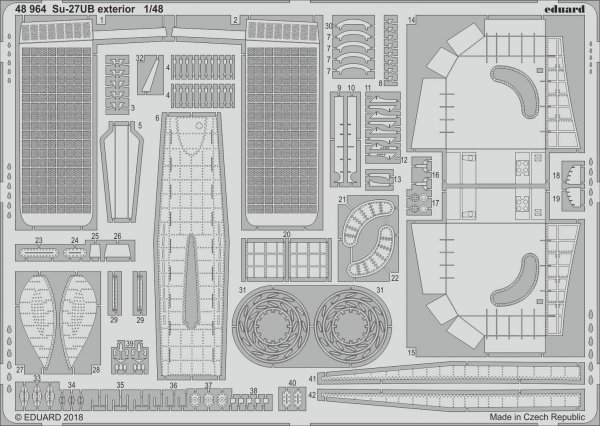 Eduard 48964 Su-27UB exterior HOBBY BOSS 1/48
