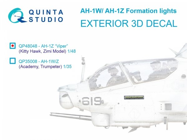 Quinta Studio QP48048 AH-1W/Z Formation (slime) lights (All kits) 1/48