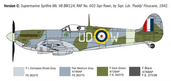 Italeri 1482 Spitfire Mk.V / Mk.IX Aces 1/72