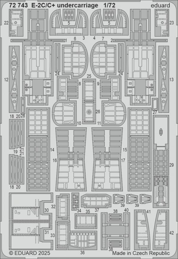 Eduard 72743 E-2C/ C+ undercarriage Heller 1/72
