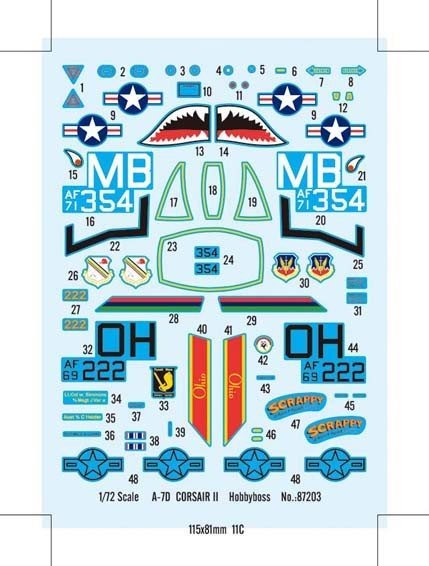 Hobby Boss 87203 A-7D Corsair II (1:72)