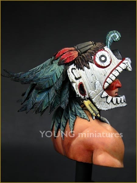 Young Miniatures YH1819 Aztec Warrior 1/10