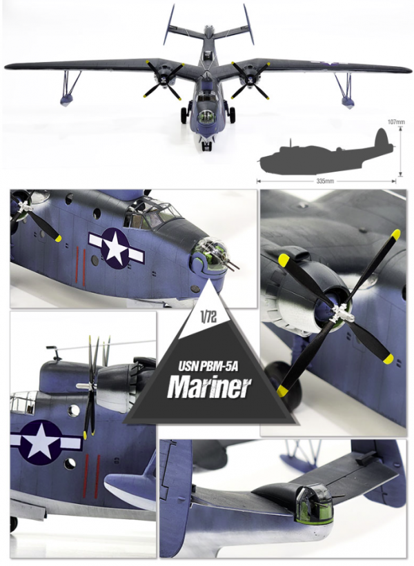 Academy 12586 USN PBM-5A MARINER 1/72