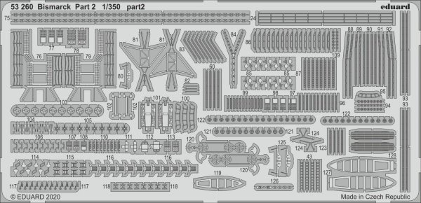 Eduard 53260 Bismarck part 2 1/350 TRUMPETER