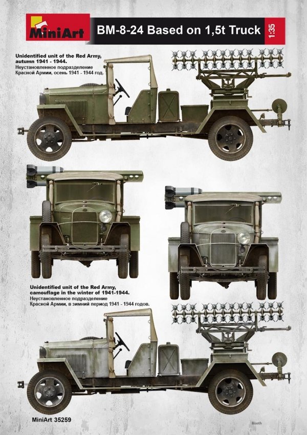 MiniArt 35259 Soviet Rocket Launcher BM-8-24 1/35