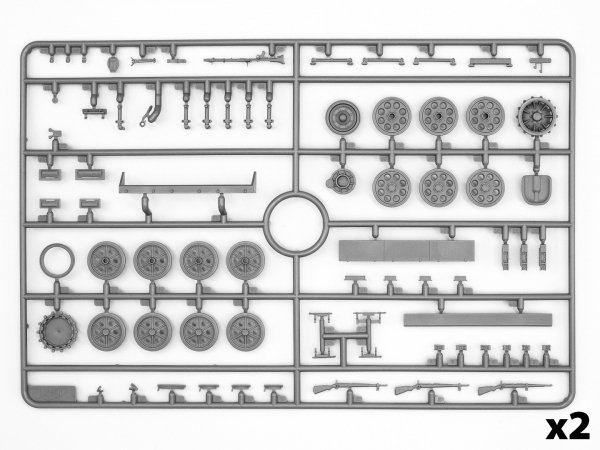 ICM 35113 Krankenpanzerwagen Sd.Kfz. 251/8 Ausf А, livery variant for the Eastern Front, 1941-42 1/35