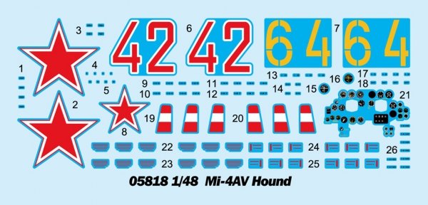 Trumpeter 05818 Mi-4AV Hound 1/48