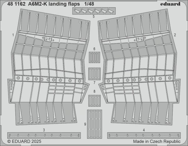 Eduard 481162 A6M2-K landing flaps EDUARD 1/48