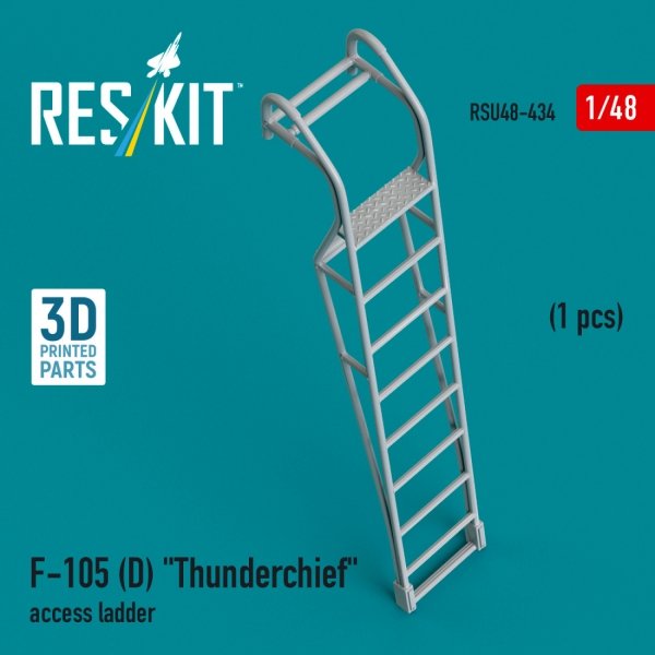 RESKIT RSU48-0434 F-105D &quot;Thunderchief&quot; access ladder (1 pcs) (3D Printed) 1/48