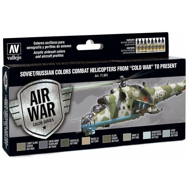 Vallejo 71601 Soviet / Russian Combat Helicopters from &quot;Cold War&quot; to Present 8x17 ml