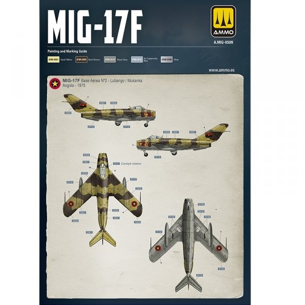 AMMO by Mig Jimenez 8513 MIG-17F / LIM-5 Poland-Cuba-Angola (Premium Edition) 1/48