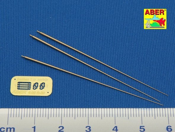 Aber R-26 German 2m antenna rods (set of 3 pcs.) (1:35)
