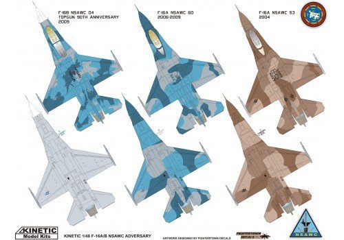 Kinetic K48004 F-16A/B NSWAC AGRESSOR (1:48)