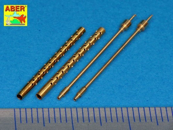 Aber A32013 Set of 2 barrels for 13,2 mm Japanese Type 3 aircraft machine guns used on Mitsubishi A6M5b/c, A6M7, A6M8 (1:32)