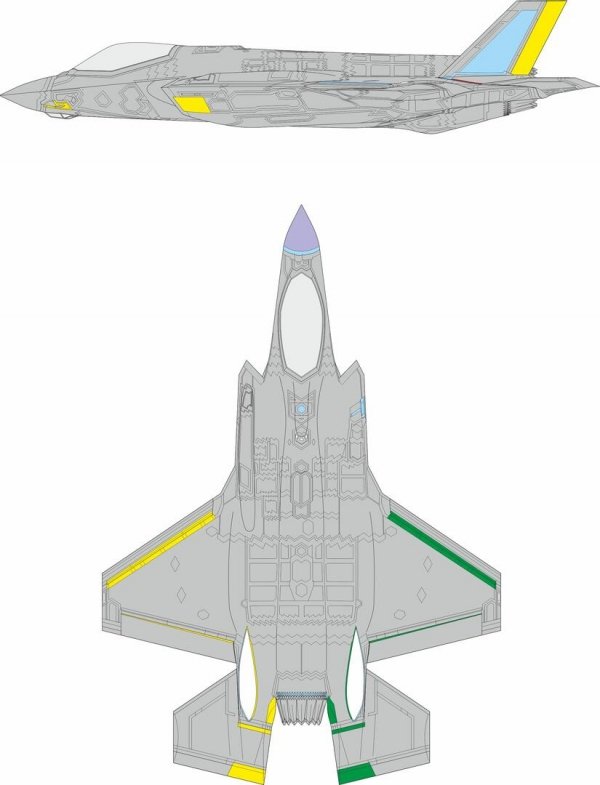 Eduard CX694 F-35A RAM coating late REVELL 1/72