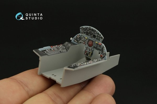 Quinta Studio QDS-32141 F-104G 3D-Printed &amp; coloured Interior on decal paper (Italeri) (small version) 1/32
