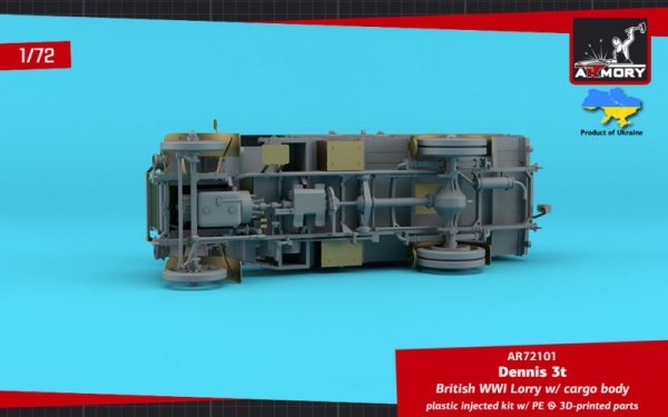 Armory Models 72101 Dennis 3t Lorry, British WWI lorry w/ flatbed cargo body 1/72